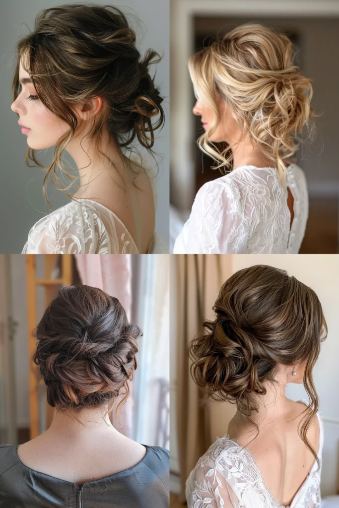 Medium updos for weddings hotsell