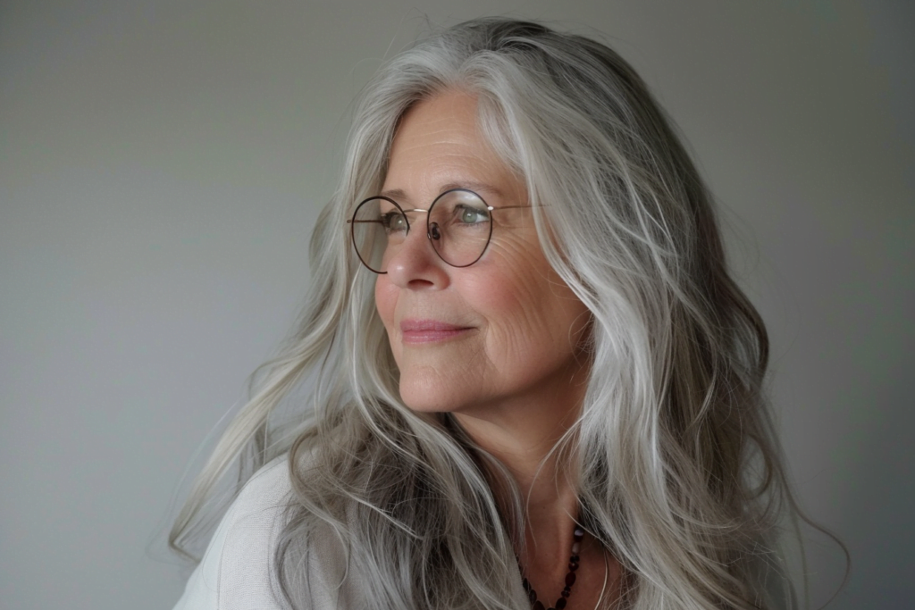 24 Long Hair Ideas For Women Over 60 Aging Gracefully