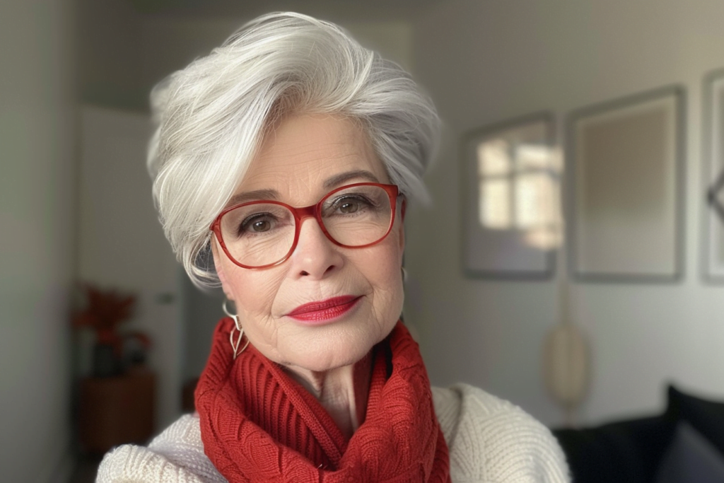 28 Most Popular Hairstyles for Women Over 70 with Glasses