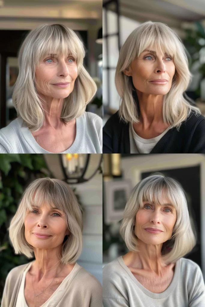 29 Popular Bangs Hairstyles for Older Women