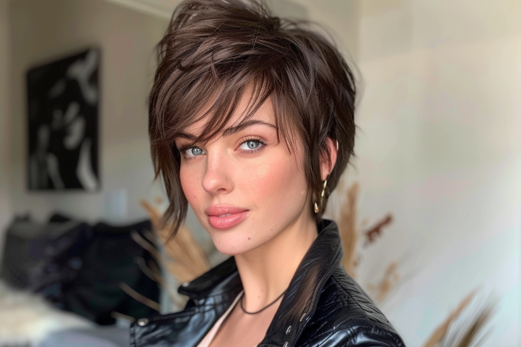 26 Sexy Short Hair with Side Bangs for Beautiful Women