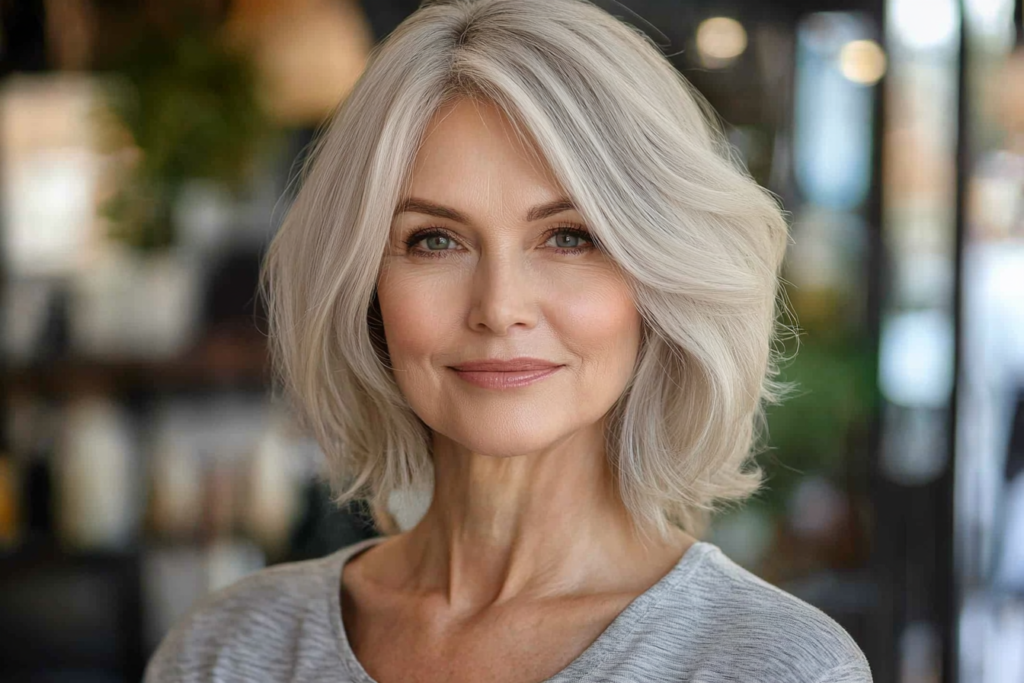 22 Best Medium-Length Haircuts and Hairstyles For Older Women in 2025