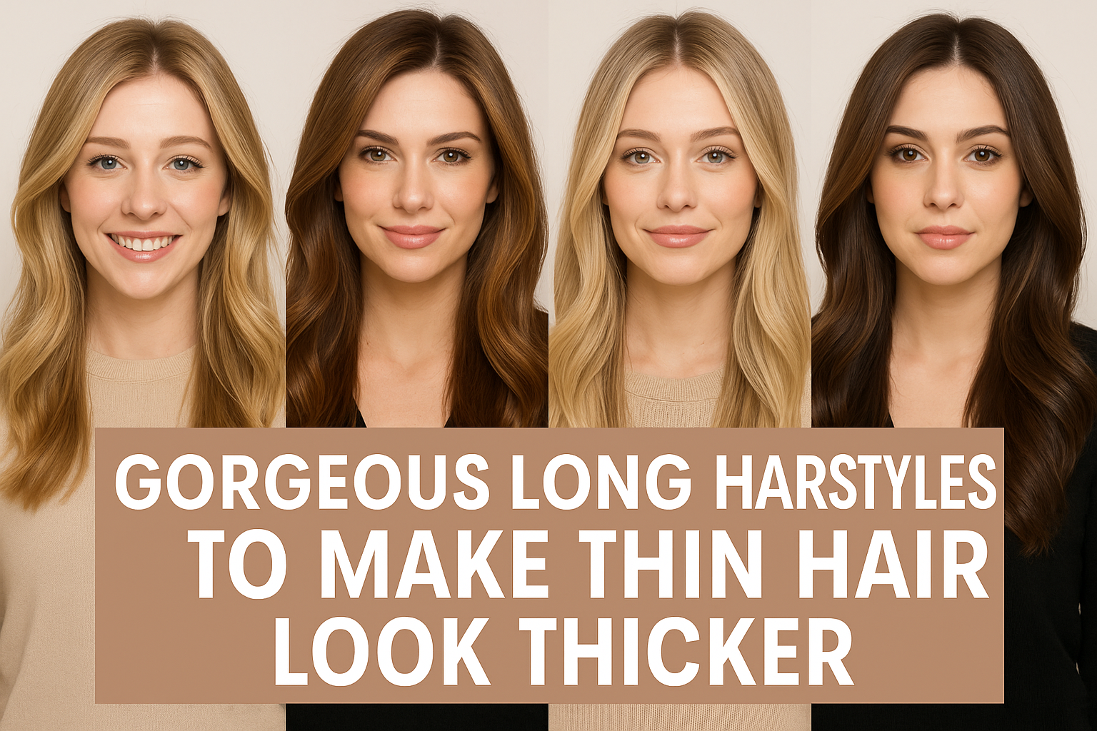 30 Gorgeous Long Hairstyles to Make Thin Hair Look Thicker